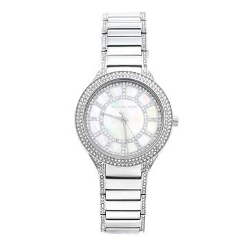 Pre Owned Michael Kors Mother of Pearl Stainless Steel Kerry MK3311 Women's Wristwatch 37 mm