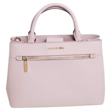 Pre Owned MICHAEL Michael Kors Pink Leather Medium Hailee Satchel