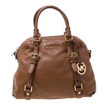 Pre Owned MICHAEL Michael Kors Tan Leather Bedford Satchel