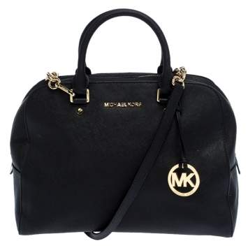 Pre Owned MICHAEL Michael Kors Black Chain Satchel