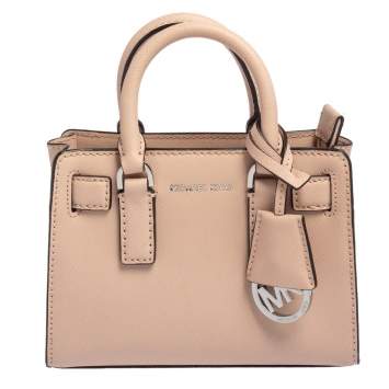 Pre Owned MICHAEL Michael Kors Pink Saffiano Leather Mini Dillon Tote