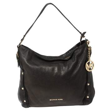 Pre Owned MICHAEL Michael Kors Black Leather Chain Handle Shoulder Bag
