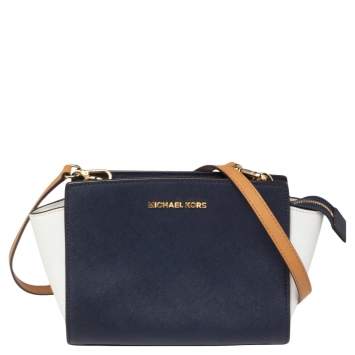Pre Owned MICHAEL Michael Kors Multicolor Leather Medium Selma Shoulder Bag
