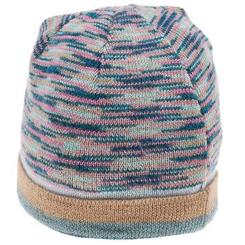 Pre Owned Missoni Multicolor Patterned Wool Knit Beanie