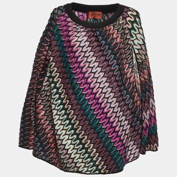 Pre Owned Missoni Multicolor Patterned Knit Top S