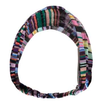 Pre Owned Missoni Multicolor Striped Knit Headband