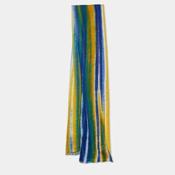 Pre Owned Missoni Multicolor Cashmere Knit Scarf