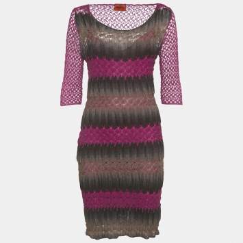Missoni Multicolor Knit Midi Dress 