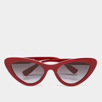 Pre Owned Miu Miu Black Gradient SMU01V Cat Eye Sunglasses