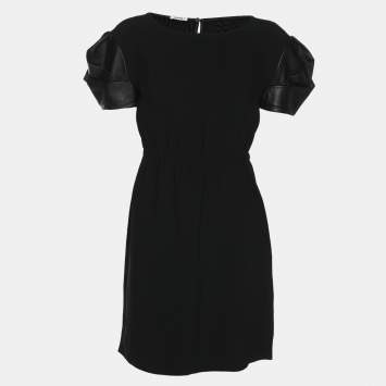 Miu Miu Black Crepe Dress XS