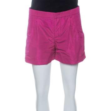 Pre Owned Miu Miu Hot Pink Mini Shorts S