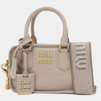 Pre Owned Miu Miu Beige Handbag