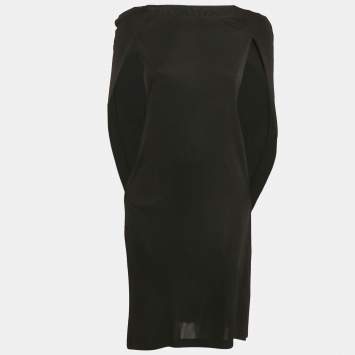 Pre Owned MM6 Maison Margiela Black Jersey Mini Dress M