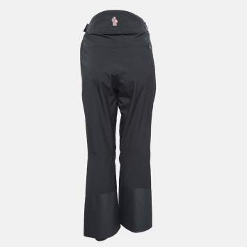 Pre Owned Moncler Grenoble Black Nylon Ski Pants M