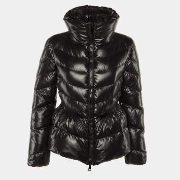 مملوكة مسبقًا Moncler Black Nylon Down Miriel Puffer Jacket S