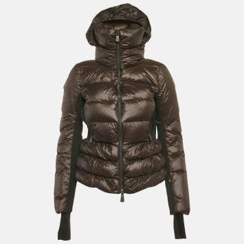 مملوكة مسبقًا Moncler Brown Synthetic Salla Down Jacket M