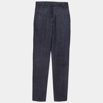 Pre Owned Moncler Navy Blue Denim Slim Fit Jeans M Waist 28''