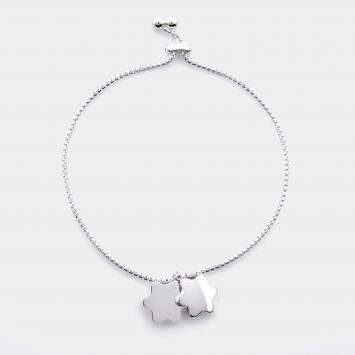 Pre Owned Montblanc Snow Cap Mother of Pearl Sterling Silver Bracelet