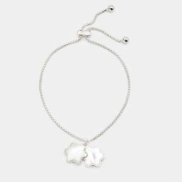 Pre Owned Montblanc Snow Cap Mother of Pearl Sterling Silver Bracelet