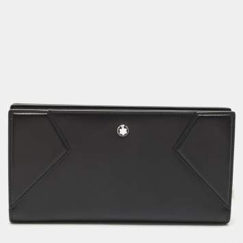 Montblanc Black Leather Meisterstuck Mini Pochette