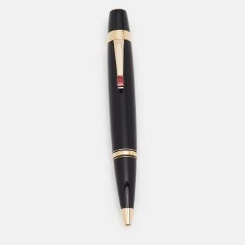 Pre Owned Montblanc  Boheme Rouge Black Resin Crystal Ballpoint Pen