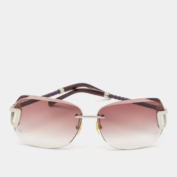 Pre Owned Montblanc Purple Gradient MB470S Square Sunglasses