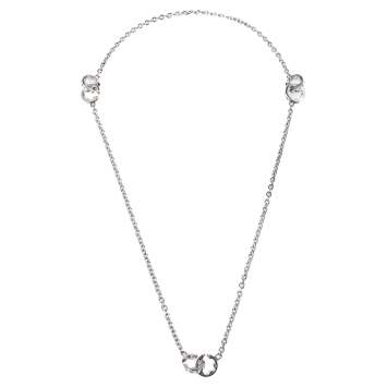 Pre Owned Montblanc Star Signet Silver Station Necklace 
