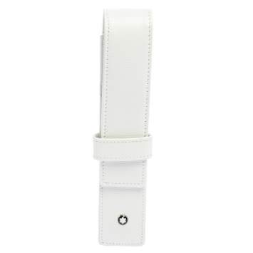 Pre Owned Montblanc White Leather Pen Case