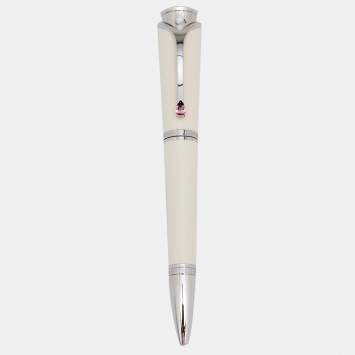 Pre Owned Montblanc Ivory Resin Princesse Grace de Monaco Special Edition Ballpoint Pen