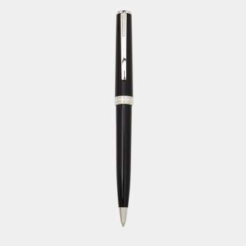 Pre Owned Montblanc Pix Black Resin Platinum Coated Ballpoint Pen