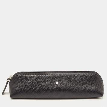 Pre Owned Montblanc Black Meisterstück Leather Pen Pouch