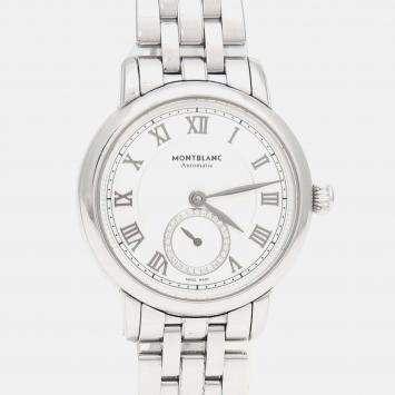 Pre Owned Montblanc Star Legacy Automatic Silver Stainless Steel  Women's Wristwatch 32 mm