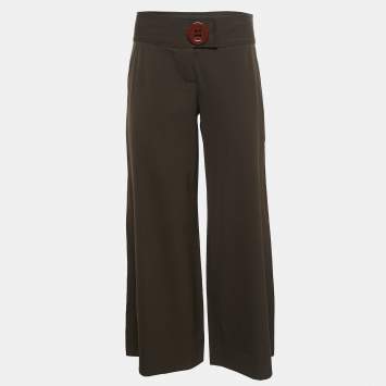 Moschino Cheap and Chic Brown Virgin Wool Culottes M