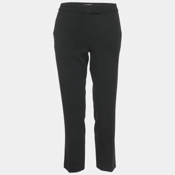 Moschino Cheap and Chic Black Crepe Formal Trousers M