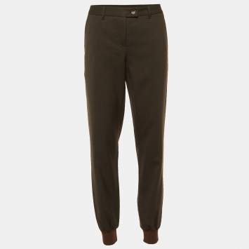 Moschino Cheap and Chic Brown Wool Joggers M