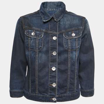 Pre Owned Moschino Jeans Blue Denim Jacket L