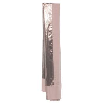 Pre Owned Moschino Pink & Gold Lamé Silk Scarf