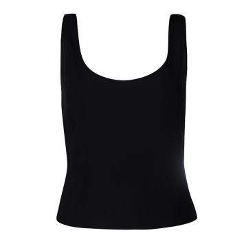 Pre Owned Moschino Couture Black Sleeveless Crop Top M