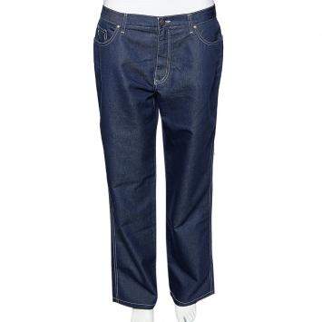 Pre Owned Moschino Jeans Denim Straight Leg Jeans L