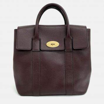 Pre Owned Mulberry Bayswater Burgundy Leather Backpack