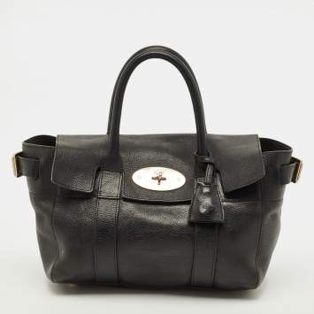 Pre Owned Mulberry Bayswater Heritage Black Leather Tote