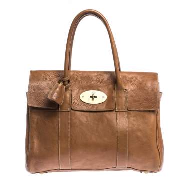 Pre Owned Mulberry Brown Leather Bayswater Satchel