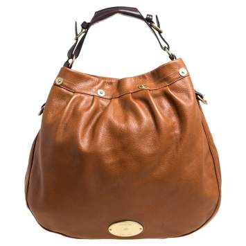Pre Owned Mulberry Brown Pebbled Leather Mitzy Hobo