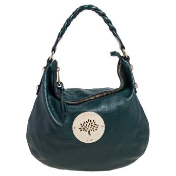 Pre Owned Mulberry Green Leather Daria Hobo