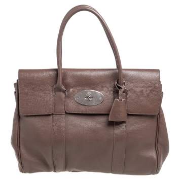 Pre Owned Mulberry Brown Leather Bayswater Satchel