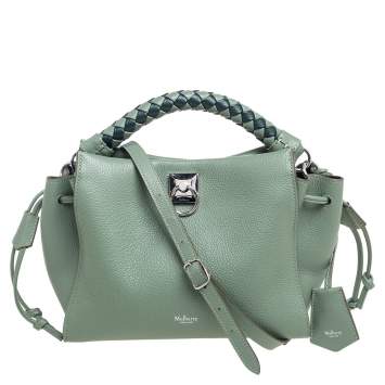 Pre Owned Mulberry Green Leather Shoulder Bag