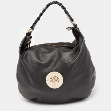 Pre Owned Mulberry Black Leather Large Daria Hobo