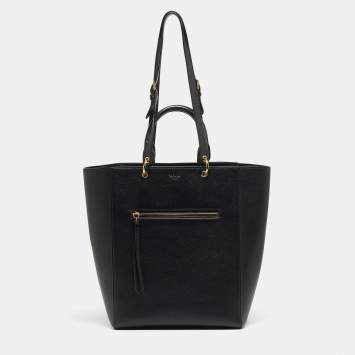 Pre Owned Mulberry Black Grained Leather Maple Tote