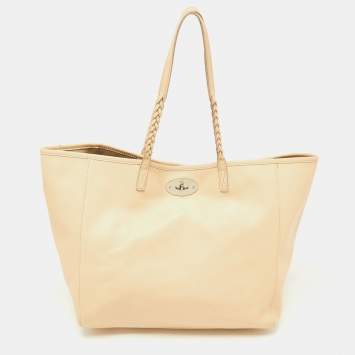 Pre Owned Mulberry Beige Leather Medium Dorset Tote