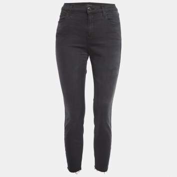 Pre Owned J Brand Navy Blue Washed Denim Skinny Jeans M Waist 29"